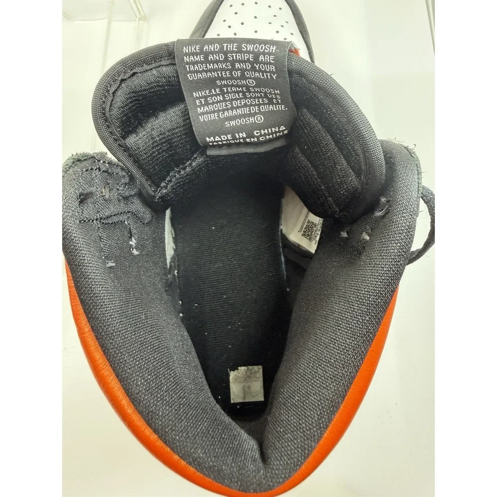 Nike Air Jordan 1 High OG Electro Orange Men's Size 10 Black White VGUC!!